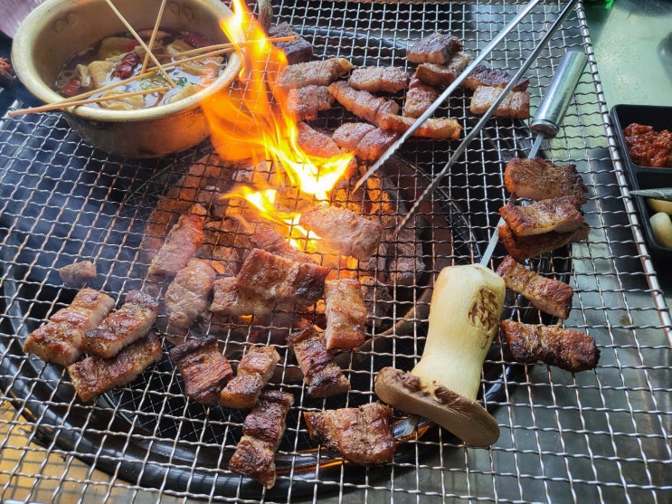  양산 빡돈 캠핑 분위기 삼겹살 맛집!
