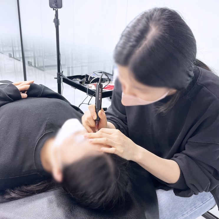  반영구문신배우기 아이라인 착색이 안될때 해결방법