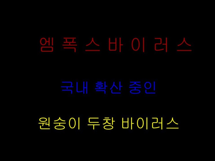  요즘 확진자가 늘어나는 "엠폭스"란? 증상, 치료 및 예방법은?