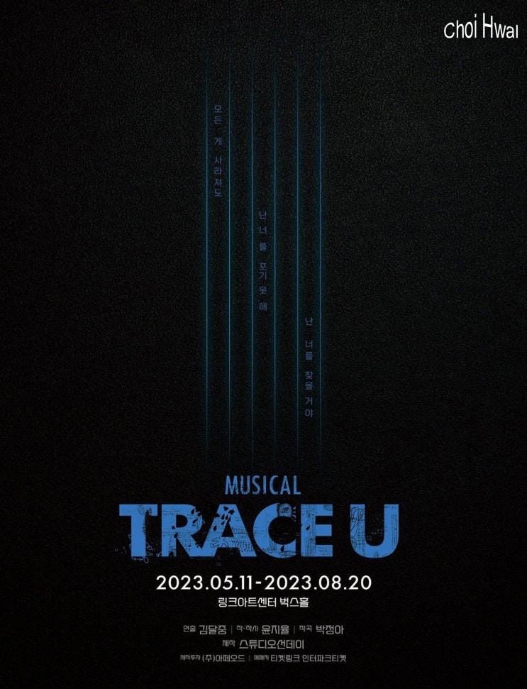 뮤지컬 트레이스 유 (Trace U) 10주년 공연 2차 티켓 오픈.