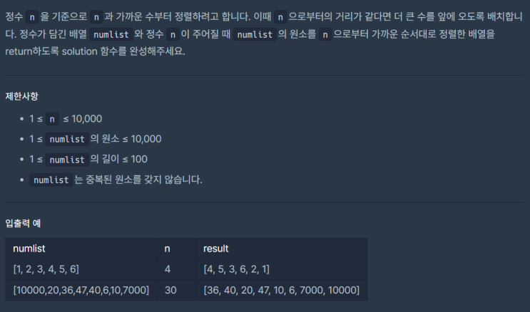  JavaScript_특이한 정렬_school_programmers