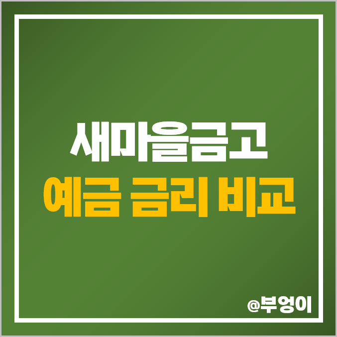 MG 새마을금고 정기 예금 금리 비교 : 특판 이자 높은 곳 및 이자율 순위 MG 새마을금고 정기 예금 금리 비교 : 특판 이자 높은 곳 및 이자율 순위