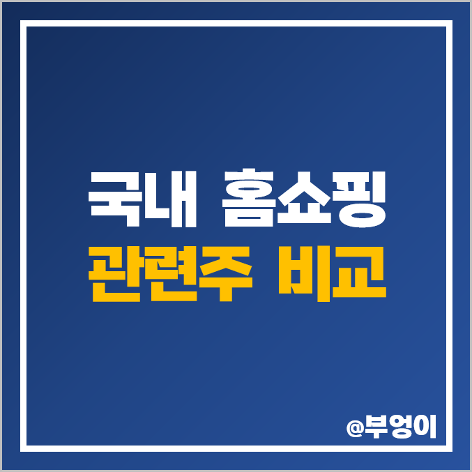 국내 홈쇼핑 관련주 비교 : 현대홈쇼핑 태광산업 롯데쇼핑 GS리테일 CJ ENM 주식 주가 PER PBR 배당금 시가총액 순위 국내 홈쇼핑 관련주 비교 : 현대홈쇼핑 태광산업 롯데쇼핑 GS리테일 CJ ENM 주식 주가 PER PBR 배당금 시가총액 순위
