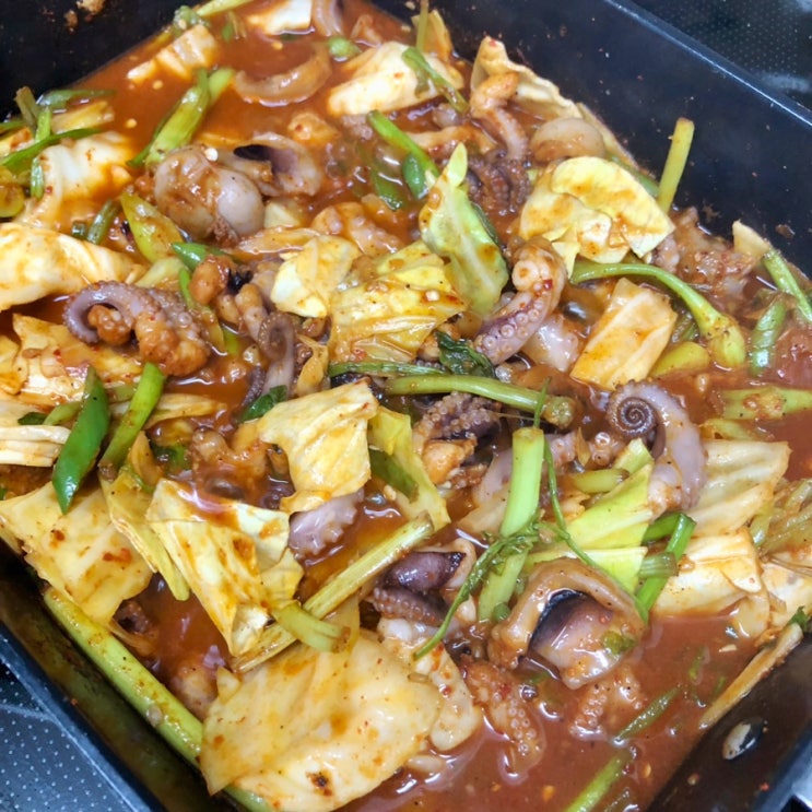  송도 배달 맛집 쭈꾸미일당백 쫄깃탱탱 맛있어요
