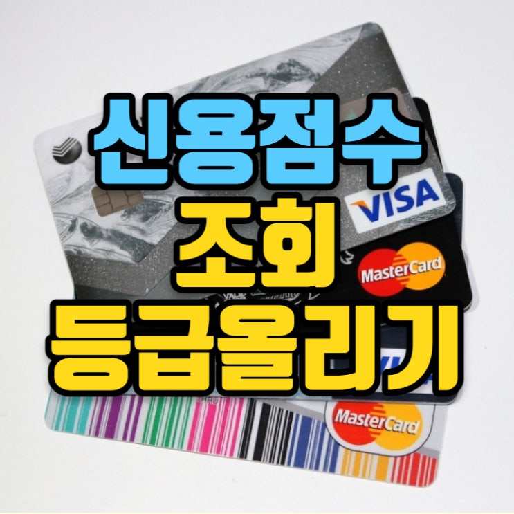  신용점수 조회 등급 올리는 방법도 알아봐요