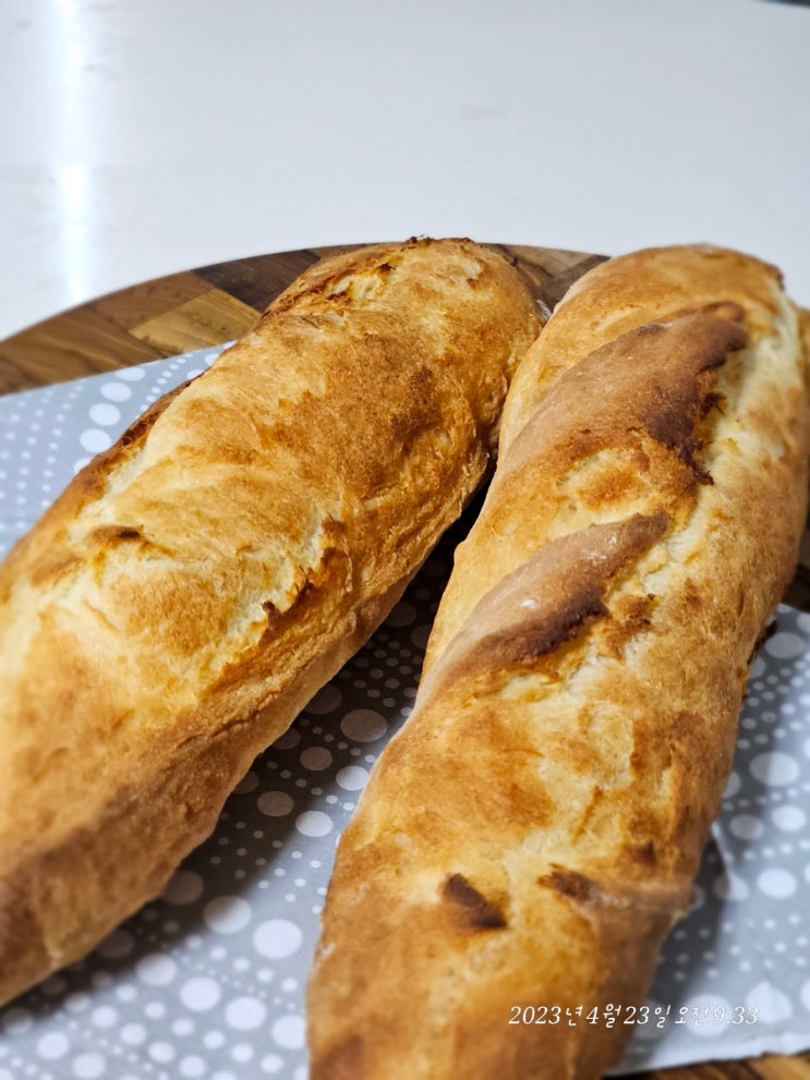  홈베이킹간편한데 맛있는 바게트 만들기.
