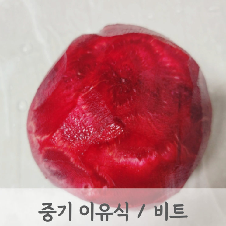  [중기이유식] 비트 큐브 만드는 방법 (비트 토핑, 아기 이유식 레시피, 베이비무브)