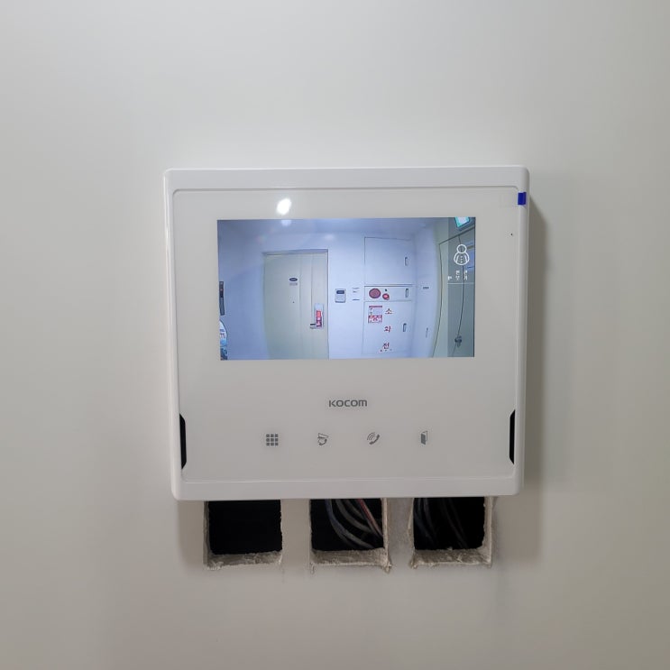  인천 계양구 효성현대2차아파트 코콤 비디오폰 KCV-S701, 삼성 도어락 SHP-DP751 설치 후기