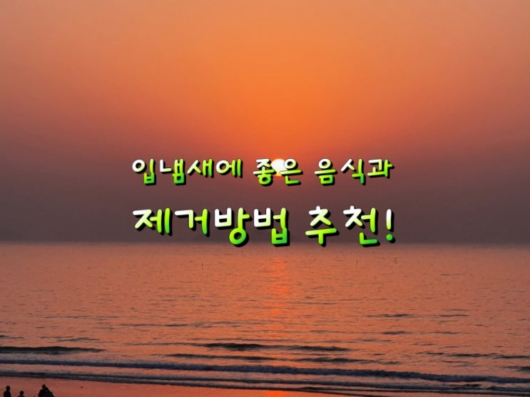 입냄새에 좋은 음식과 제거방법 추천! 입냄새에 좋은 음식과 제거방법 추천!