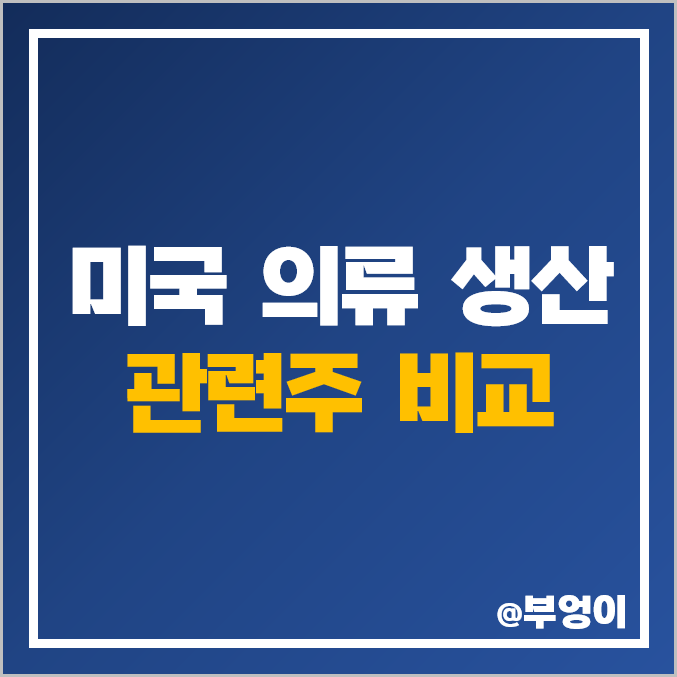 미국 의류 생산 사업 관련주 비교 : VFC RL LEVI 주식 주가 PER PBR 시가총액 배당금 목표가 순위