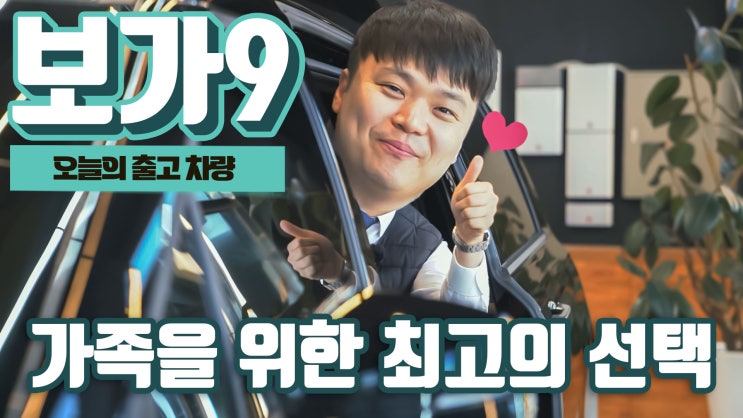  보가9 스탠다드 9인승 디젤, 가족을 위한 최고의 선택
