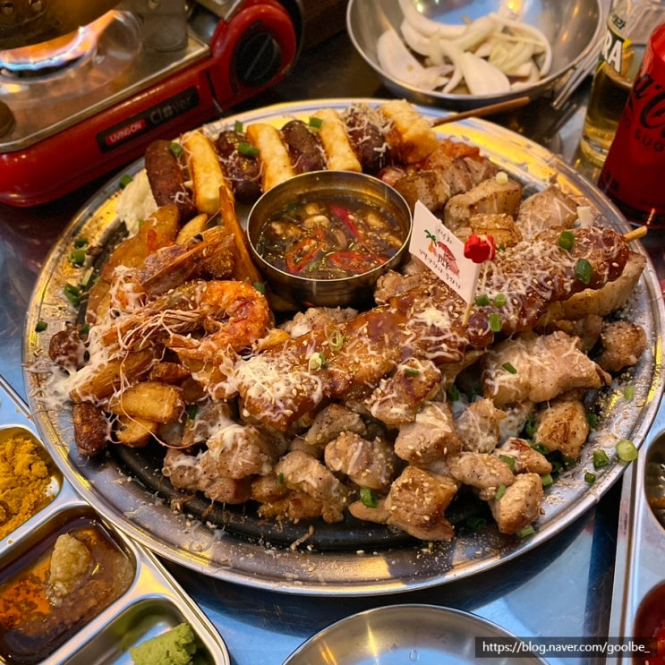  [부산 서면]전포 야외 테라스고깃집/ 데이트 장소로 좋은 ‘낙화’