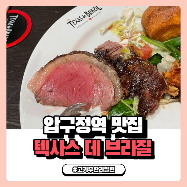  안다즈 지하 압구정역 맛집 텍사스 데 브라질