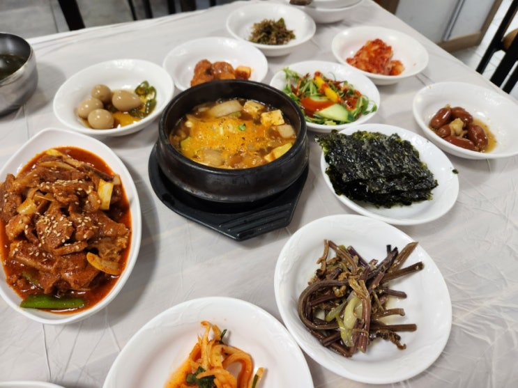  강원도 정선 하이원리조트 근처에서의 점심식사 백반집 "엄니밥상" (18개월 아기와함께)