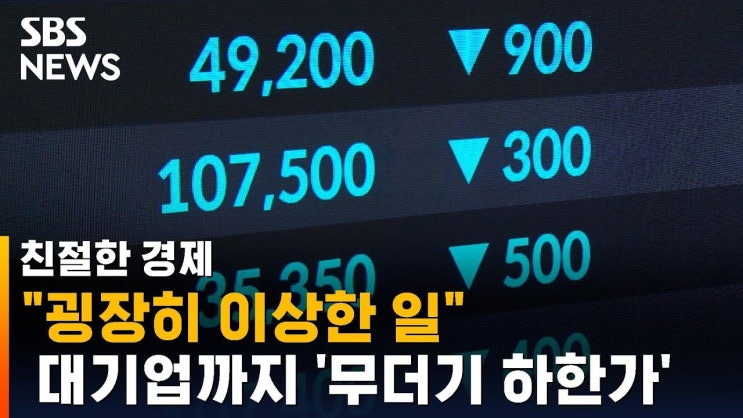 대기업까지 아침 9시 30분 일제히 하한가…누구 소행?