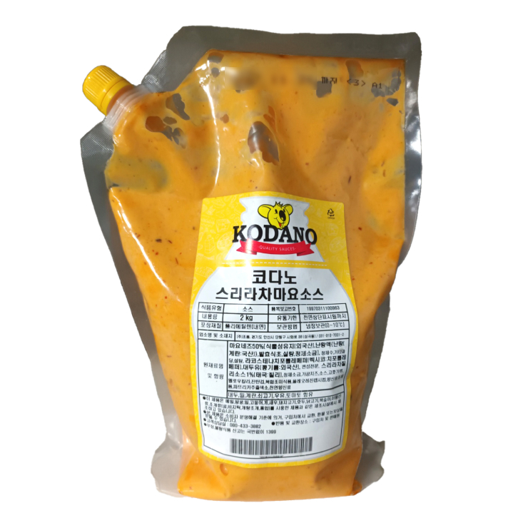  조흥 코다노 스리라차 마요소스 (2kg x 6개입) 황금레시피 맛집