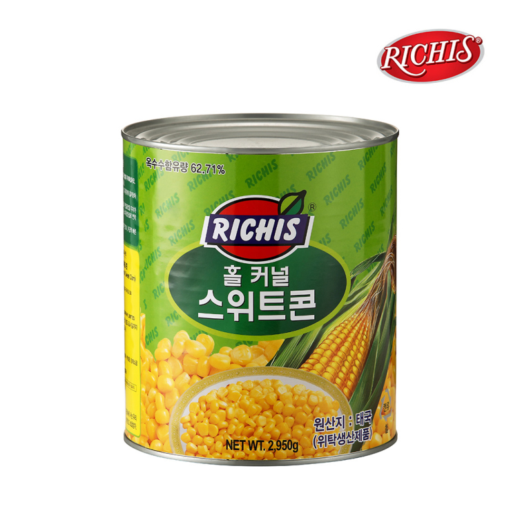  동서 리치스 홀 커널 스위트콘 2950g 옥수수 통조림