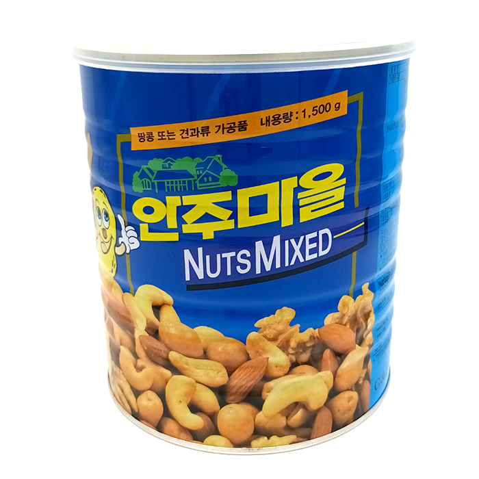  안주마을 믹스너트 (1.5kg x 3개입) 대용량 견과류 땅콩 안주 코스트코 대용