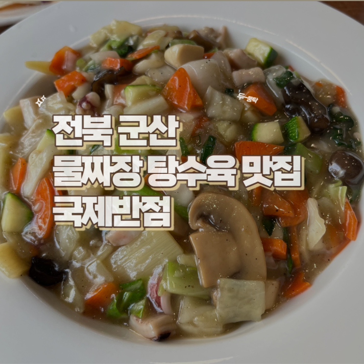  전북 군산 현지인이 추천하는 물짜장 탕수육 맛집 국제반점