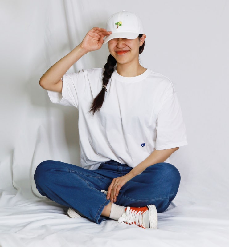  행텐 데님팬츠 티셔츠로 데일리룩 코디하기(+이벤트까지)