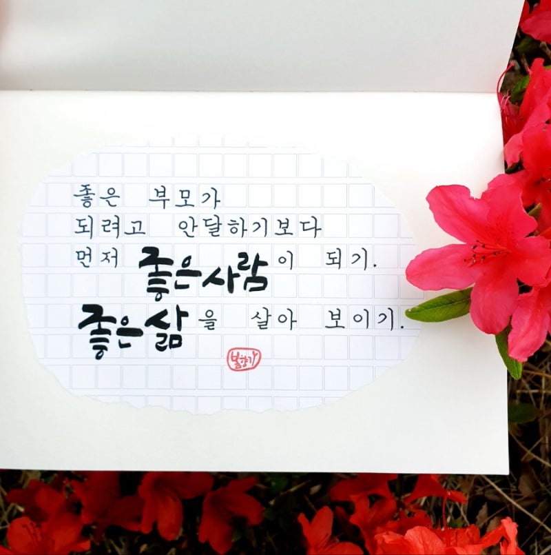 좋은 부모가 되려고 안달하기보다 먼저 좋은 사람이 되기. 좋은 삶을 살아 보이기. : 네이버 블로그