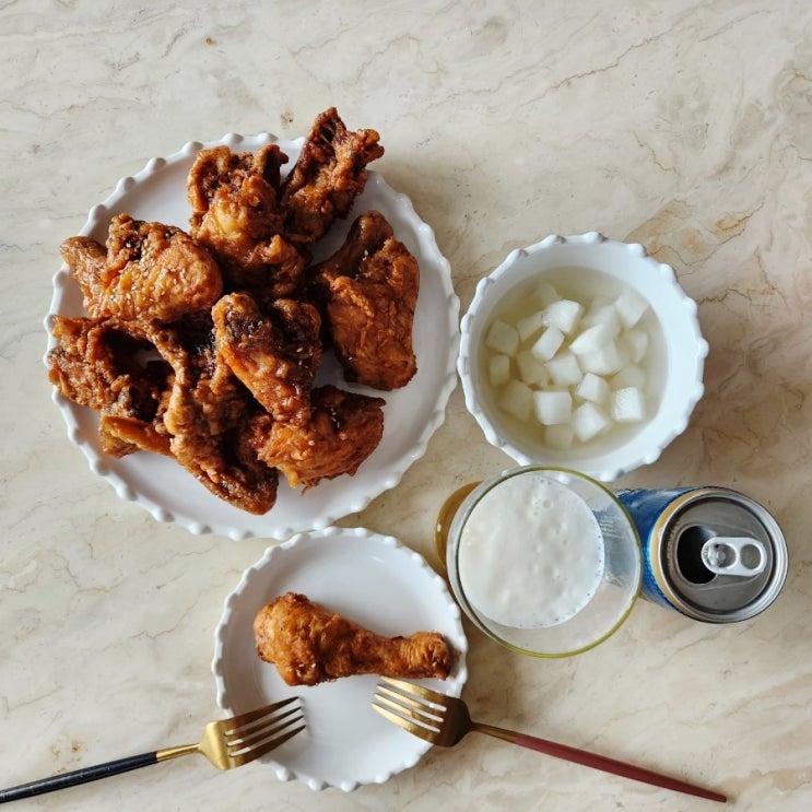  수지치킨맛집 깐부치킨 수지상현점 마늘간장 순살치킨 맛있어요
