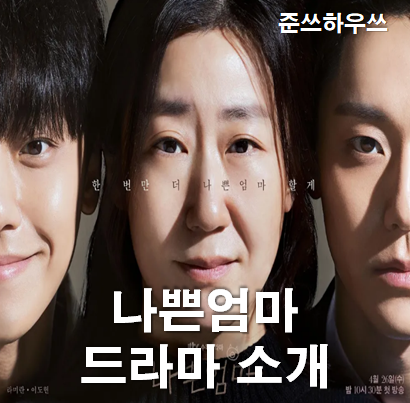  JTBC 신작드라마 나쁜엄마 등장인물 인물관계도 작가 몇부작 이도현