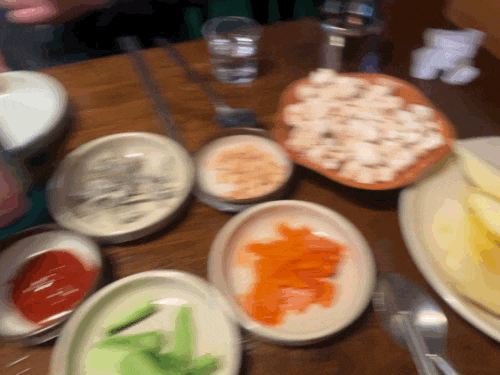  부천 송내역 행복한 술집 : 시골막걸리 (두부김치 + 순대)