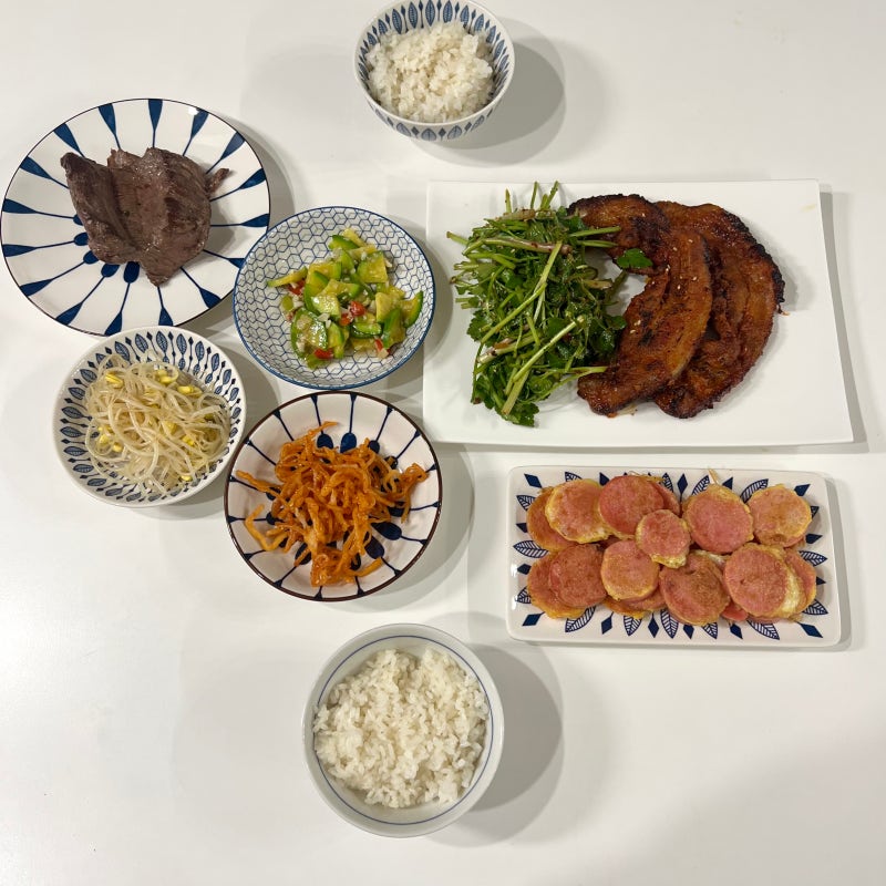 저녁밥상 7첩 한식상차림 메뉴 차리기