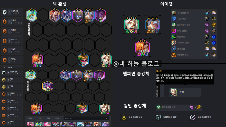  전략적 팀 전투 롤토체스 시즌 8.5 괴물 습격 동물특공대 징크스 덱 공략 템트리