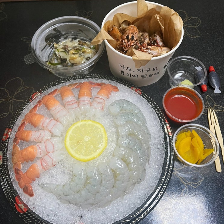  인천딱새우 남동구배달맛집 제주딱새우회 존맛탱 킹정