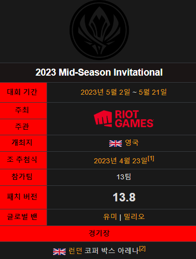 2023롤MSI 일정및 진행방식, 시간안내 2023롤MSI 일정및 진행방식, 시간안내