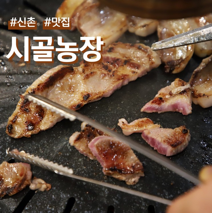 서울 신촌 맛집 시골농장 돼지반마리+돼지갈비 맛있네요