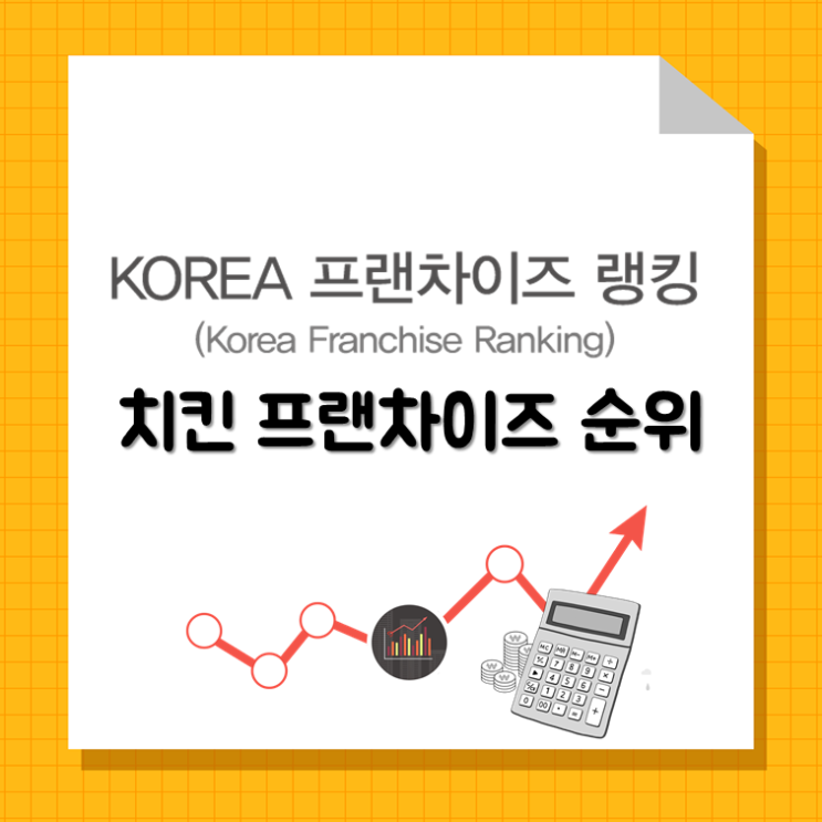  치킨 프랜차이즈 순위 21~40위, 정보공개서 창업비용 비교