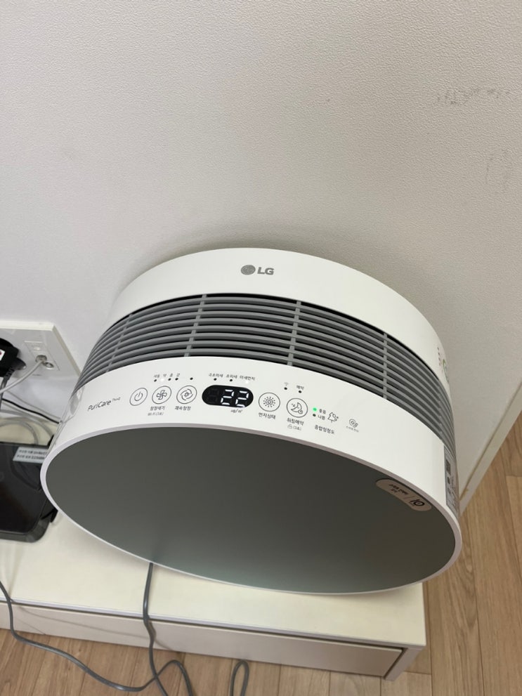  LG 퓨리케어 몽블랑 공기청정기 AS120VELA 대만족입니다.
