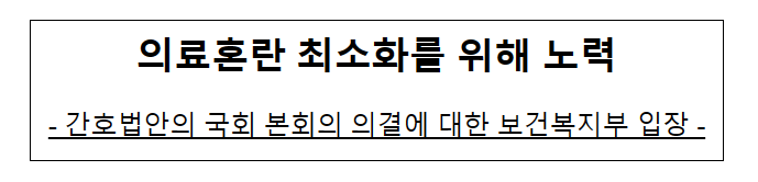 의료혼란 최소화를 위해 노력_보건복지부 의료혼란 최소화를 위해 노력_보건복지부