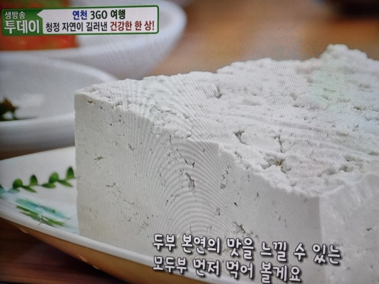  생방송투데이 연천3GO여행 해물두부전골 연천콩요리전문식당 새롬손두부