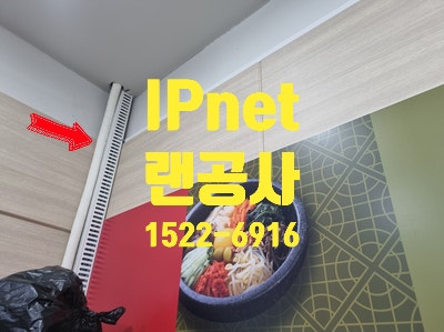  랜공사를 통해 식당 내부의 키오스크부터 모든 기기 신호 구성하기