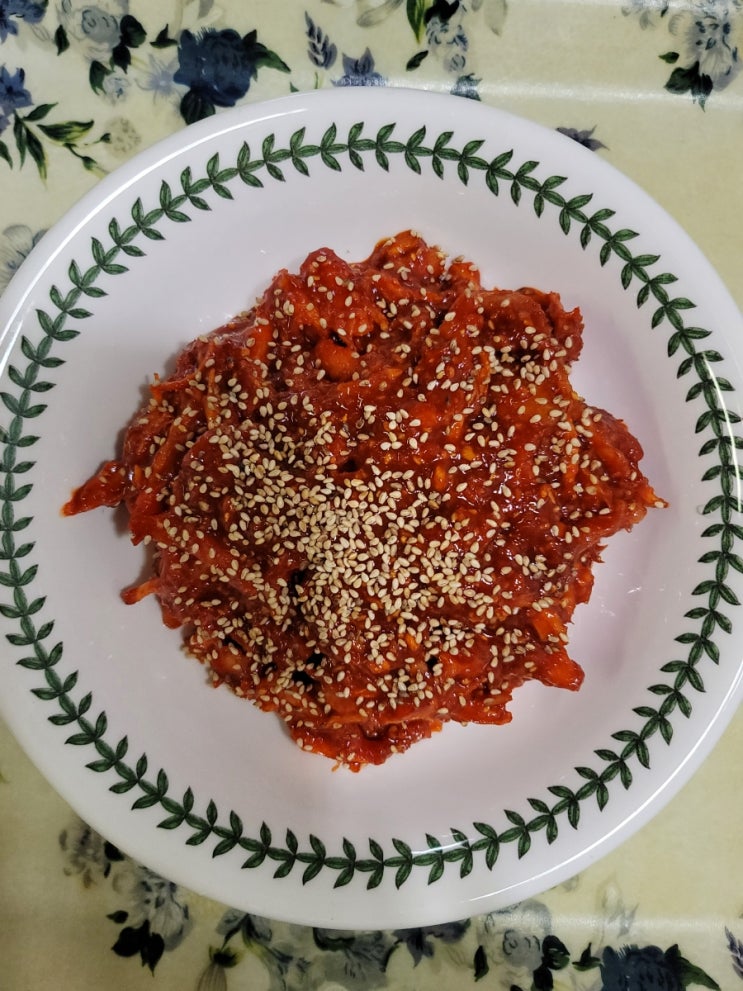  더덕 양념무침 만드는법