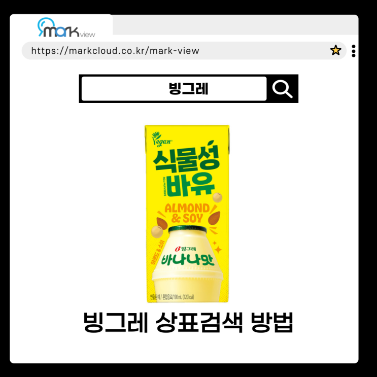  빙그레 브랜드 상표검색하는 방법