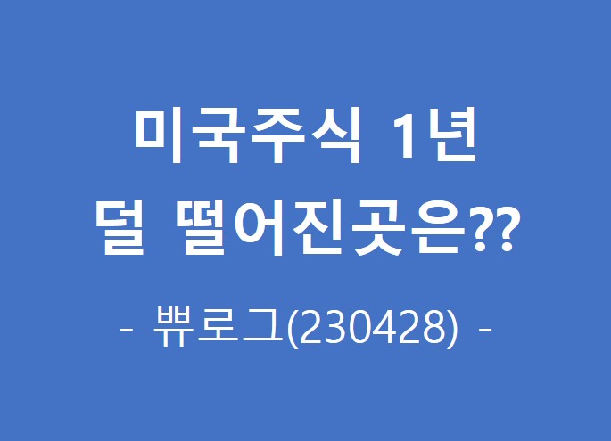  미국 주식투자 1년 결과 (feat. 어디가 덜떨어졌을까)