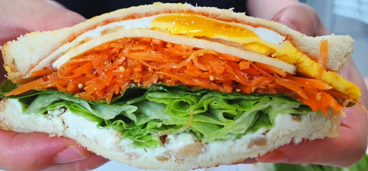 다이어트 식단 추천 당근라페 샌드위치, 잔치국수, 소고기 김밥