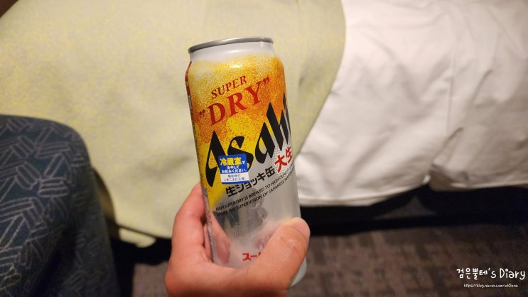  일본 오사카 우메다 세븐일레븐 편의점 아사히 슈퍼드라이 생맥주 캔 젤리 추천