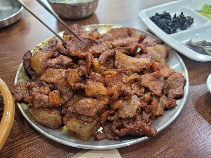  포항 장성동 연탄 석쇠 불고기 칠공식당
