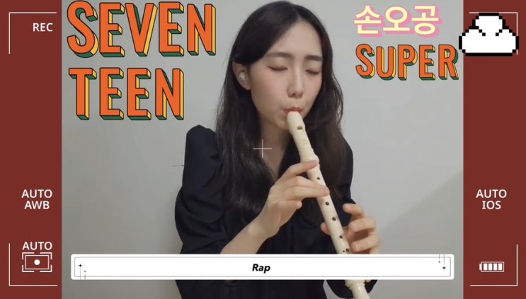 영상편집 12탄, <b>세븐틴</b> - 손오공 <b>리코더</b> 커버하기