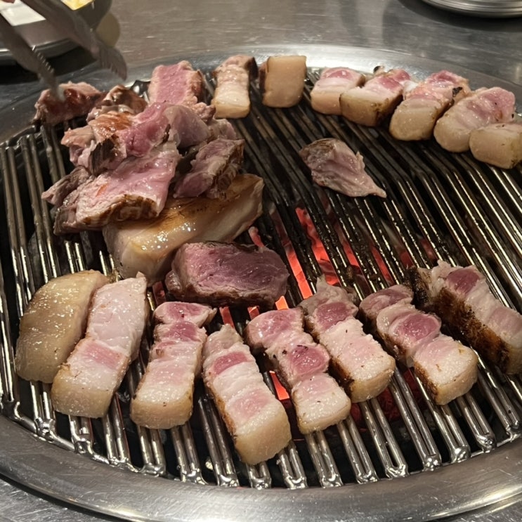  제주시청 흑돼지맛집 구어라조연탄에서 근고기먹어요