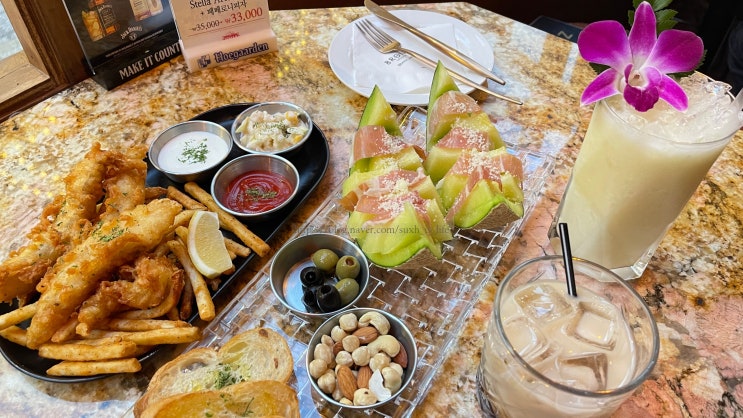  [이태원 맛집] 분위기 좋은 라운지바에서 프로슈토 멜론에 칵테일 한잔, 브론즈(+메뉴판)