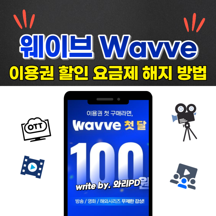  웨이브 이용권 할인 정보, 요금제 해지 방법까지 자세하게 알려드립니다