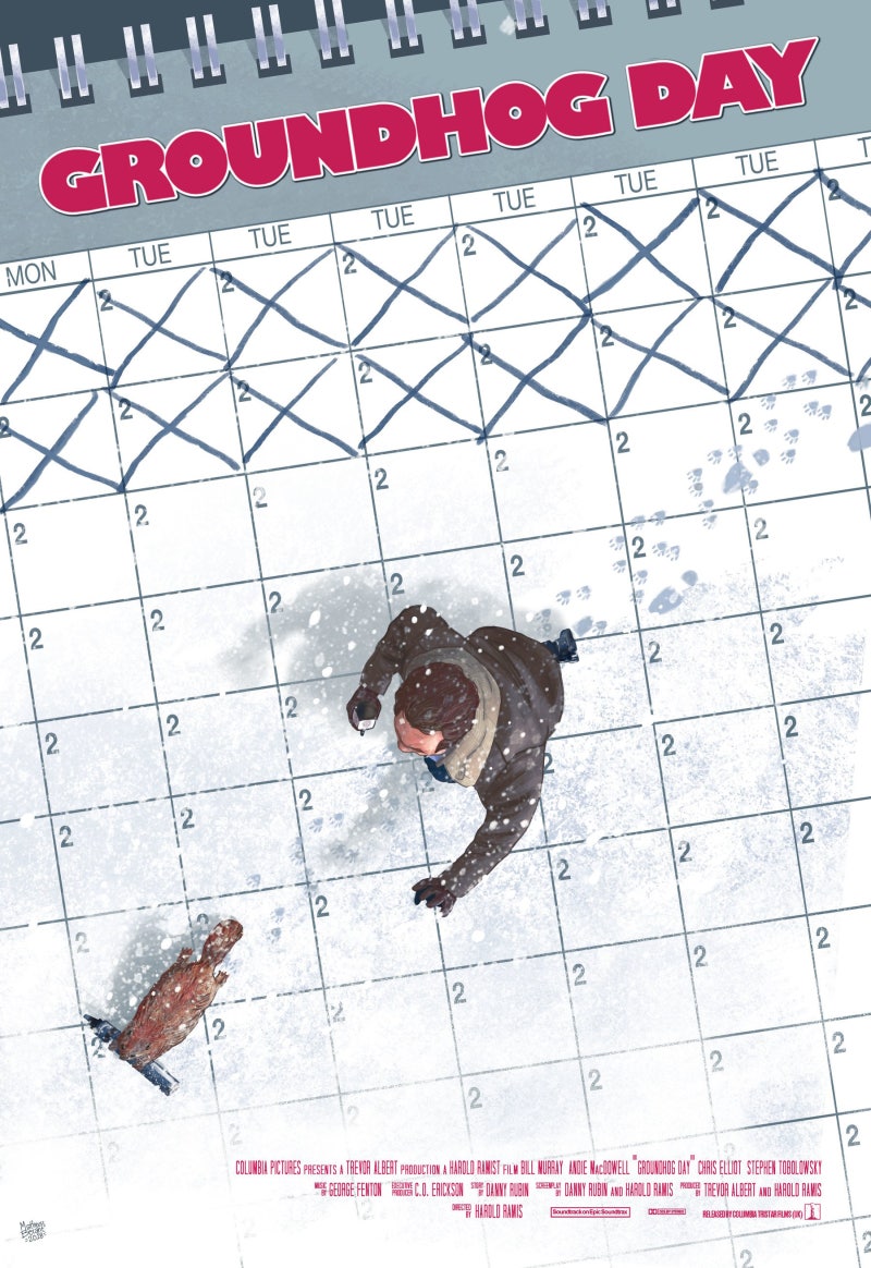 2025년 2월 3일 화요일 13시30분 \u003c사랑의 블랙홀(Groundhog day, 1993)\u003e을 보고 이야기합니다. 해럴드 레이미스  연출 빌 머레이, 앤디 맥도웰 주연 예전에 TV에서도 곧잘 해줬던 것 같은데, 저는 매번 볼 때마다 재미있고 무척 교훈적인, image size:800x1164