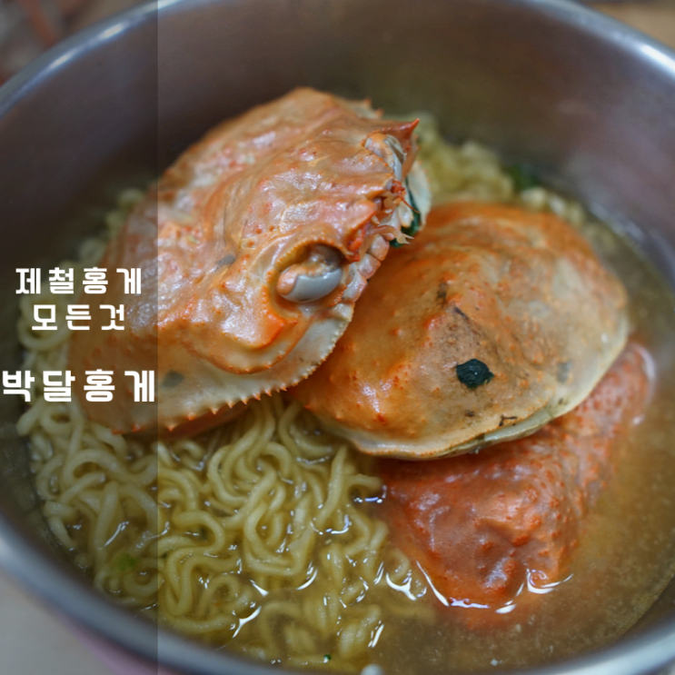 울진 후포리 제철 박달 홍게 라면 대게볶음밥